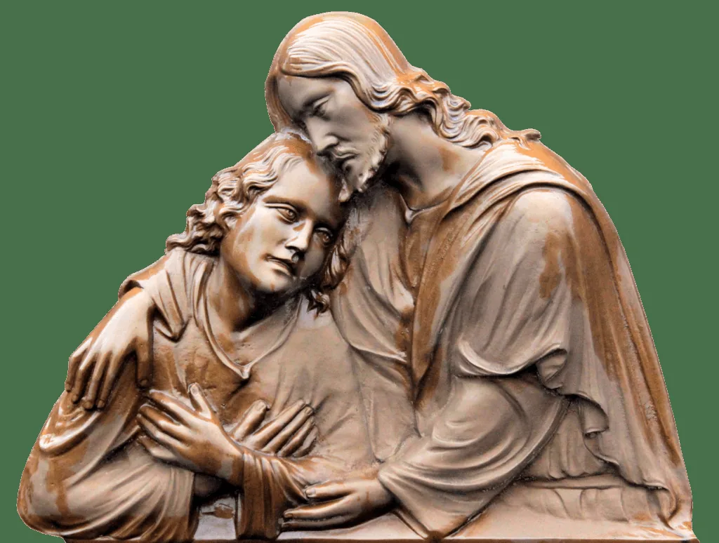 Imagem representativa de S. João de Deus na celebração litúrgica na Casa de Saúde em Condeixa.