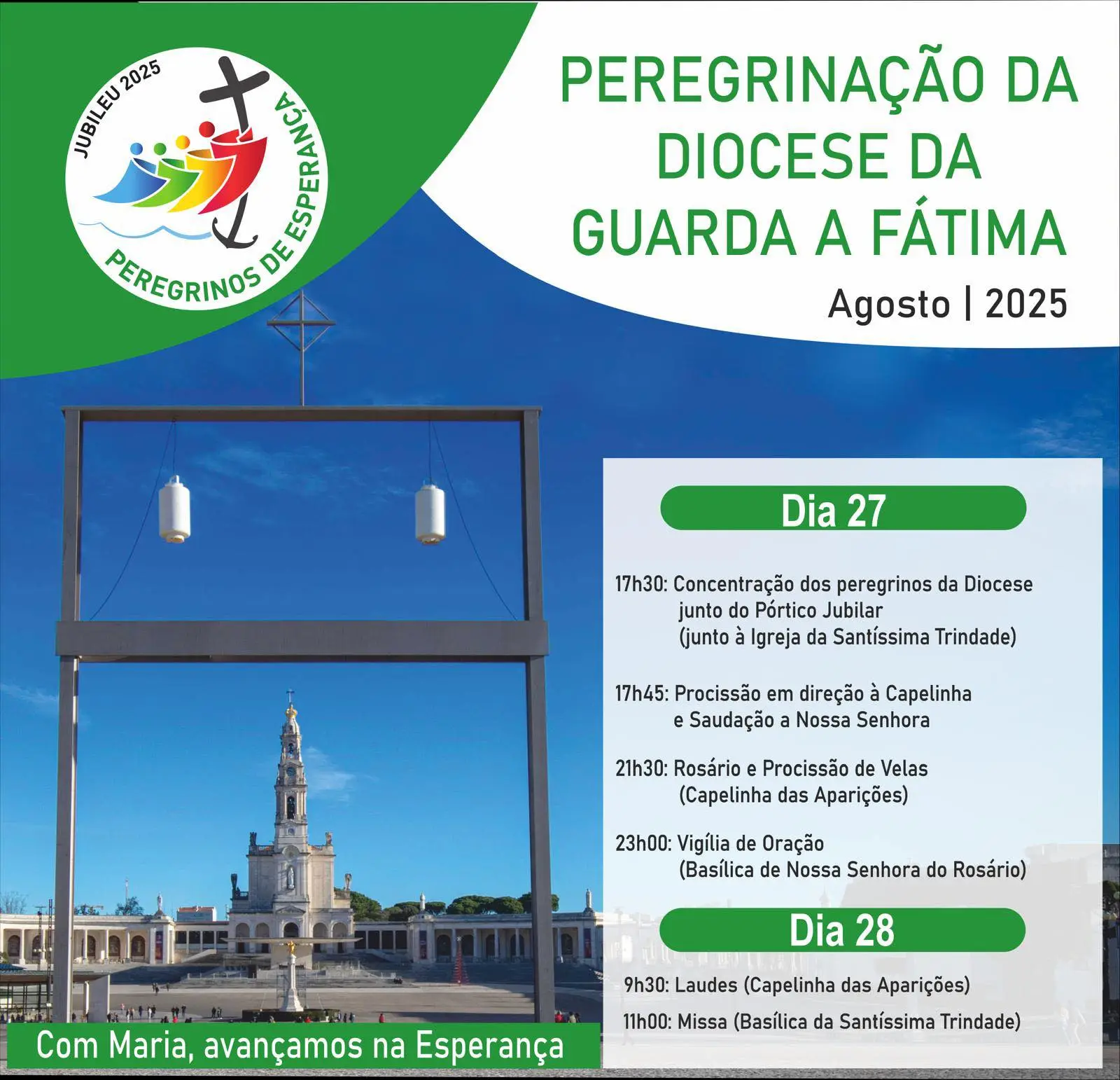 Peregrinação Diocesana a Fátima | Agosto 2025